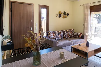 Σαλόνι της Villa Elena με καθιστικό στην Άφησσο
